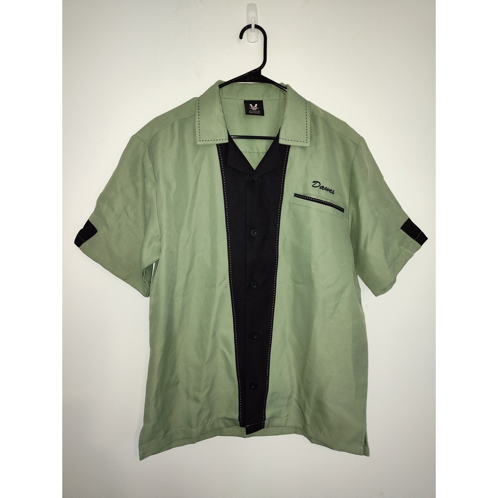 Hilton Reservation Dogs Season 1 Skoden Locations Bowling Shirt Green Mens Small
